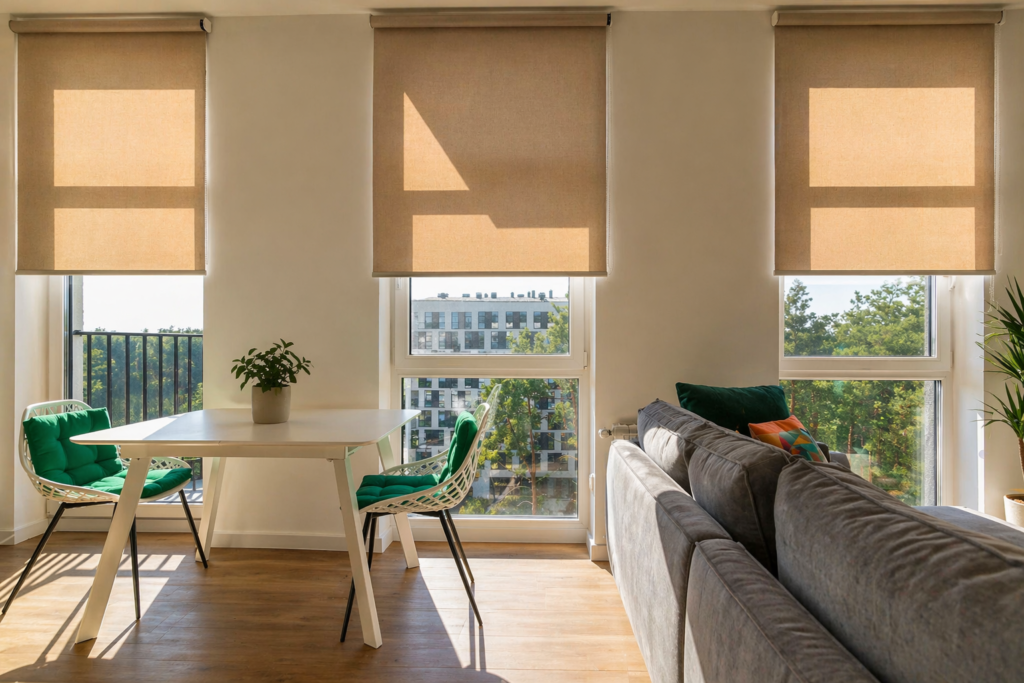 Smart window shades controlled through home automation